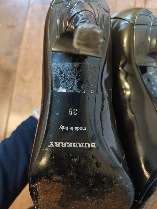 Burberry  Patent Lace-Up Heels - Picture 4 of 8